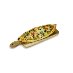 Turkish Pide Pizza Vegetables & Cheese