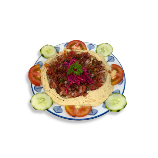 HUMMUS with TURKISH SALAD