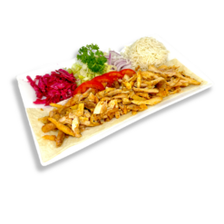 CHICKEN DONER KEBAB PLATE